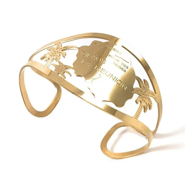 Bracelet pour femme - Acier 316 doré - La Réunion Meilleur Choix