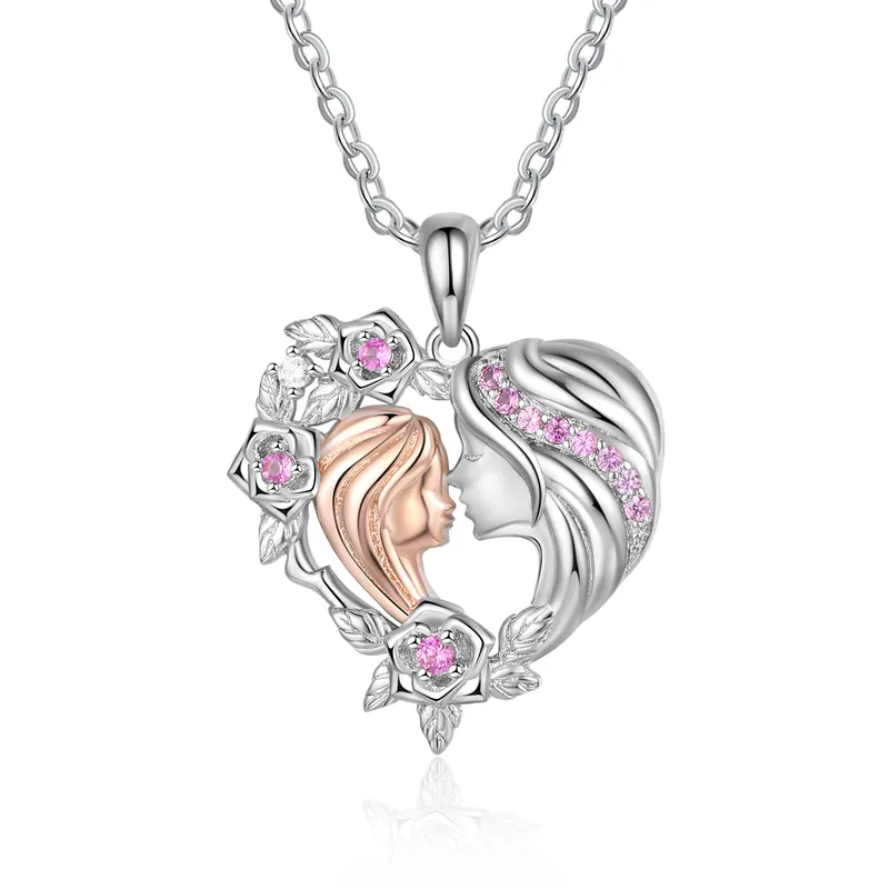 Marque À ma précieuse Maman -Collier mère et fille Cœur