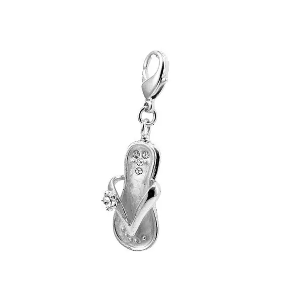 Tendance Collection Charm rhodié tongue cz