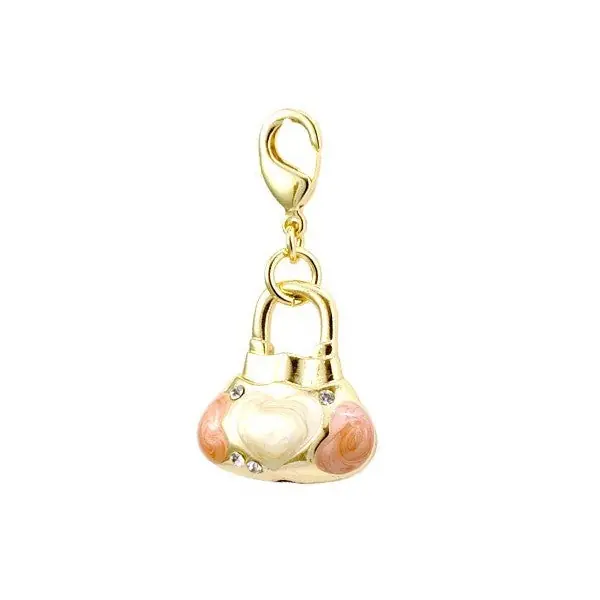 Premium Collection Charm sac à main jaune et orange