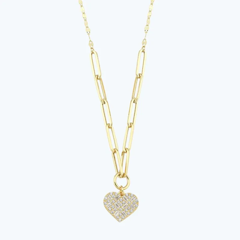 Populaire Collier Cœur Chaîne en Or