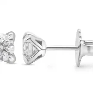 Prix Promo Boucle d'oreilles Chaldée diamants de laboratoire solitaire griffes ''tiger'' or 14k .30ct à 1.50cts total