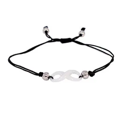 Meilleure Qualité Bracelet cordon céramique pour femme - Infini blanc