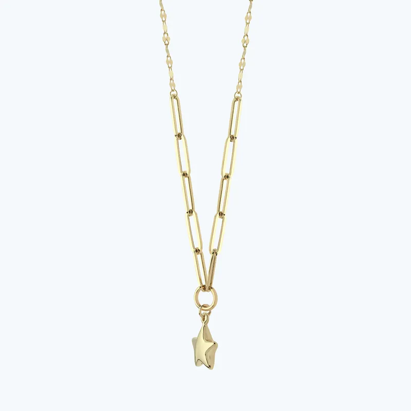 Collier Étoile Chaîne en Or Populaire