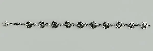 Solde BRACELET CROIX BASQUE | Bracelet Argent 9 MOT croix basque/ENTOUR MODERNE | BIJOUX REGIONAUX | MADILAR