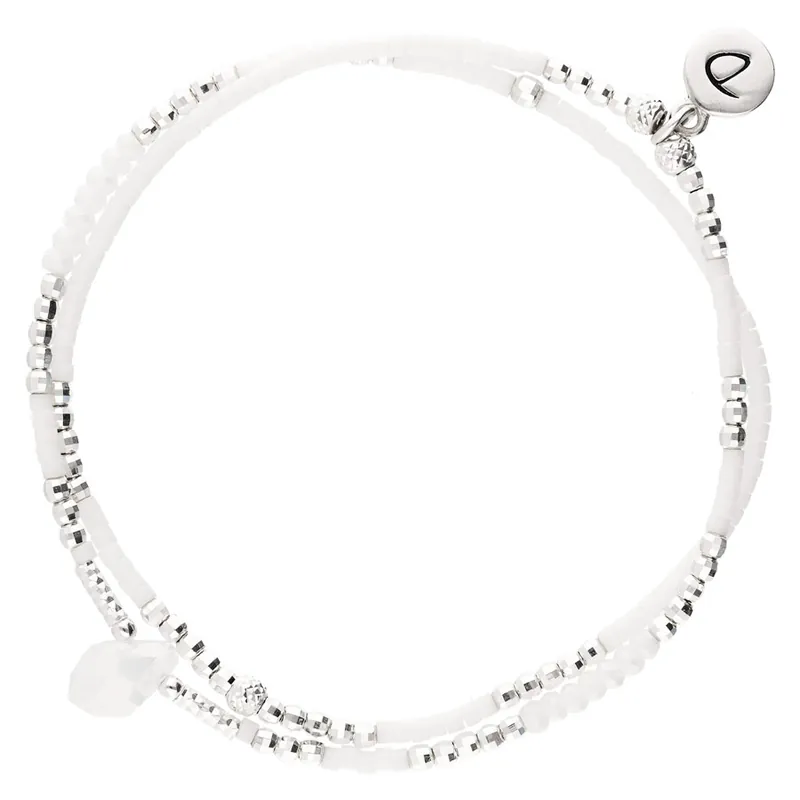 Commander Maintenant BRACELET ELASTIQUE SPRING BLANC