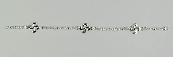 Acheter En Ligne BRACELET BASQUE | Bracelet Argent 3CB MM/Rolo 35 | BIJOUX REGIONAUX | MADILAR