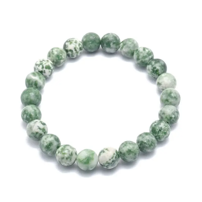 Livraison Mondiale Bracelet pour homme ou femme - pierre naturelle 6 mm - Jaspe verte