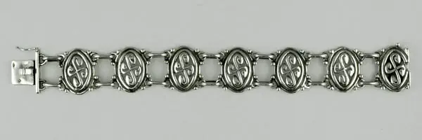Prix Promo BRACELET BASQUE TRADITIONNEL | Bracelet Argent 3 FILS Croix BASQUE PM | BIJOUX REGIONAUX | MADILAR