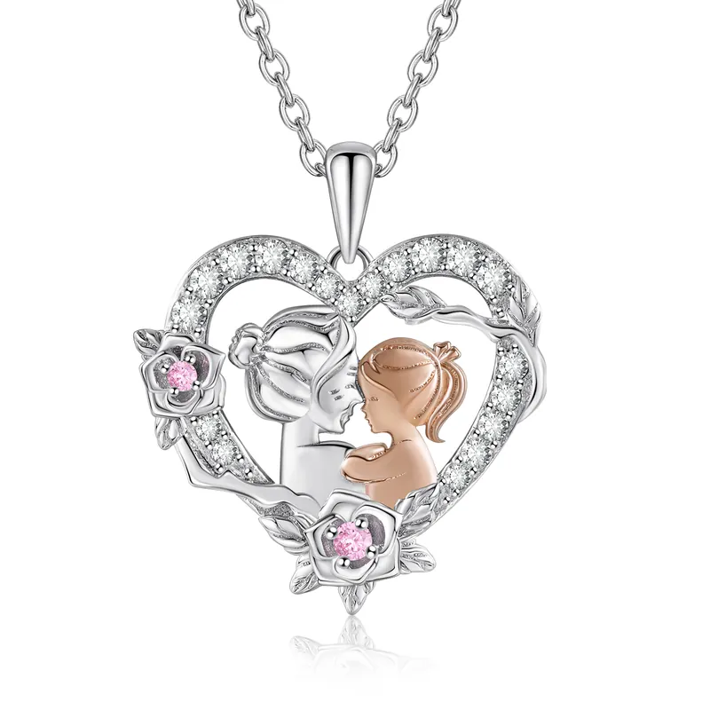 Collier mère et fille Cœur Satisfait Ou Remboursé