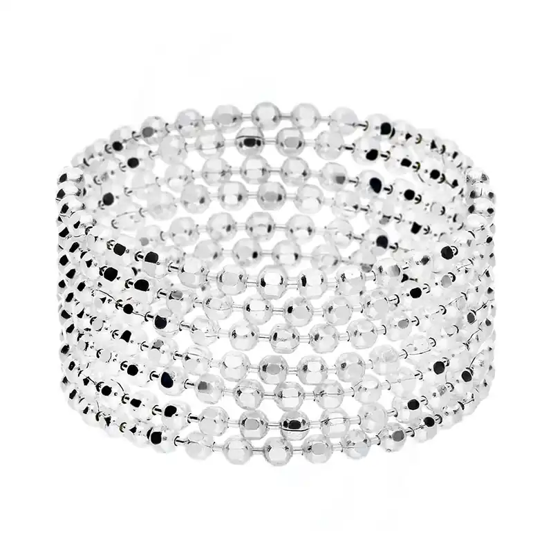 BAGUE 7 CHAÎNES ARGENT Nouvel Arrivage