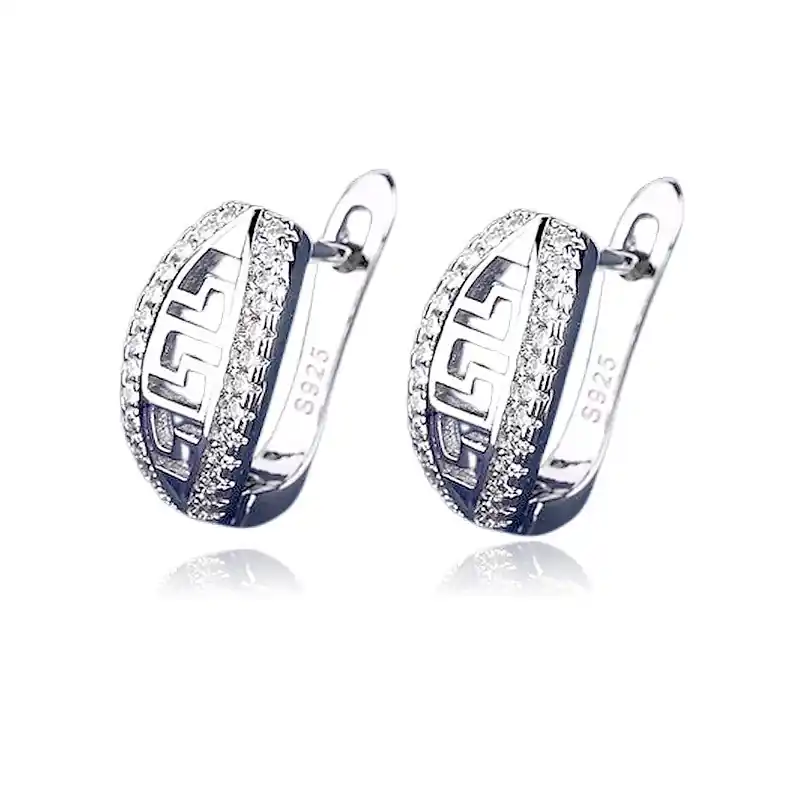 Prix Cassé Boucles d'oreilles argent 925 Maude