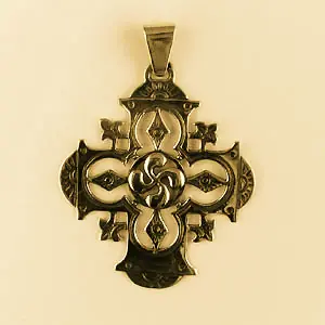 Populaire CROIX TRADITIONNELLES BASQUES | Croix Plaqué Or GRECQUE | BIJOUX REGIONAUX | MADILAR |