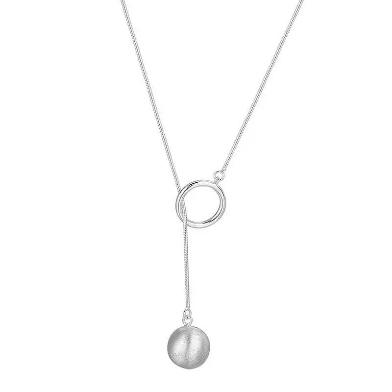 Prix Cassé Collier argent 925 boule Capucine
