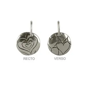 Produit De Marque BIJOUX FANTAISIE BASQUE | COLLECTION GRAFFITI | Pendentif Argent "GRAFFITI" RIGIDE BI BIOTZ AMODIO | MADILAR |