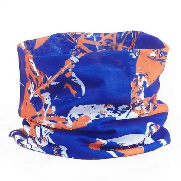 Foulard bandana cache cou bleu Livraison Express