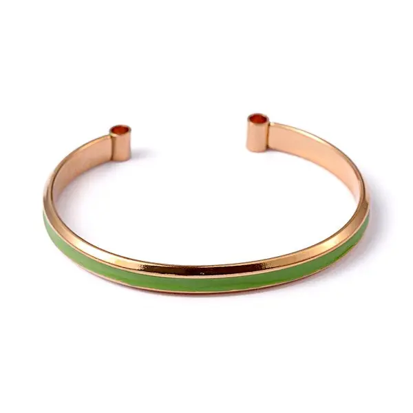 Bracelet acier inoxydable manchette green Vente Flash