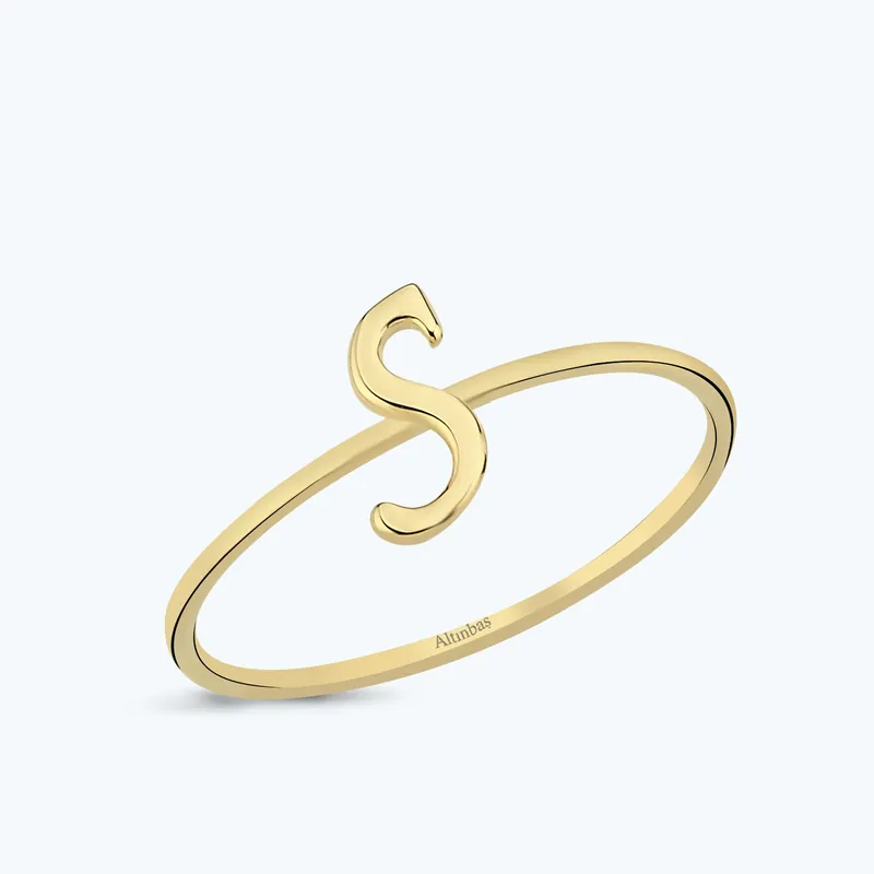 Bague Or Lettre S Remise