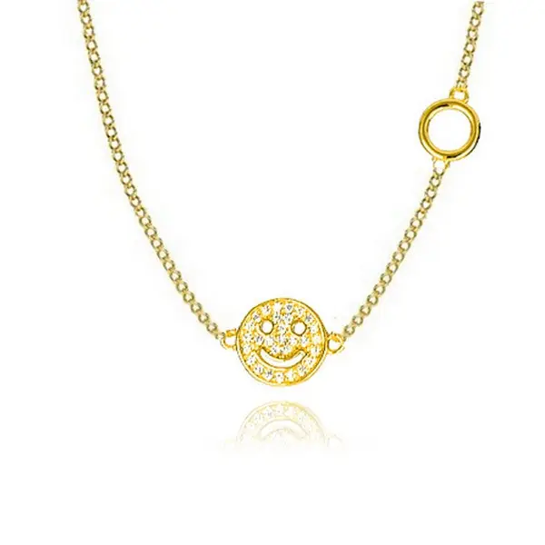 Collier pour femme Smiley sourire Artisanat