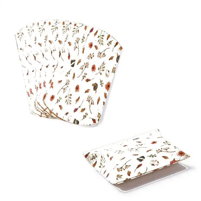 Soldes Lot de 10 berlingots blanc oreillers boites cadeaux motif fleurs
