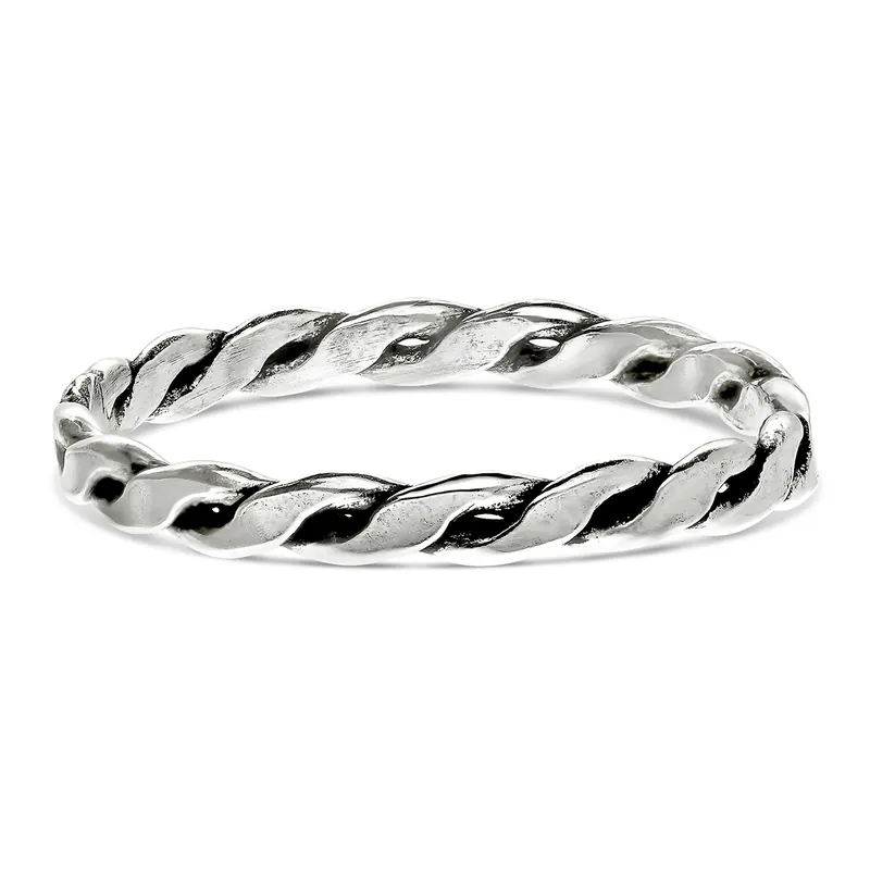 Bon Marché BAGUE PHALANGE TRESSÉE
