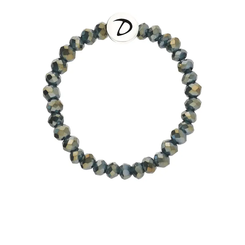 Affaire À Saisir Bague Élastique Argent 925 Vert Kaki