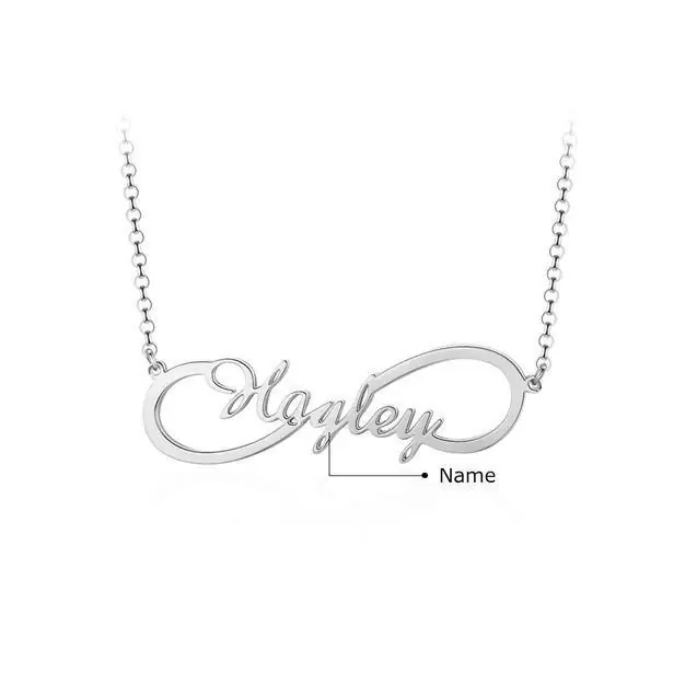 Prix Promo Collier Prénom Infini Collier Prénom Personnalisé Bon Cadeau Pour Vous