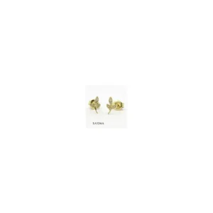 Vente Directe Boucles D'oreilles D0,03/8 Or Jaune 375/1000