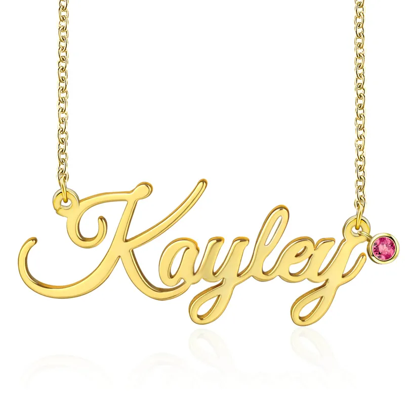 Collier Prénom Avecpierre naissance Commande En Gros