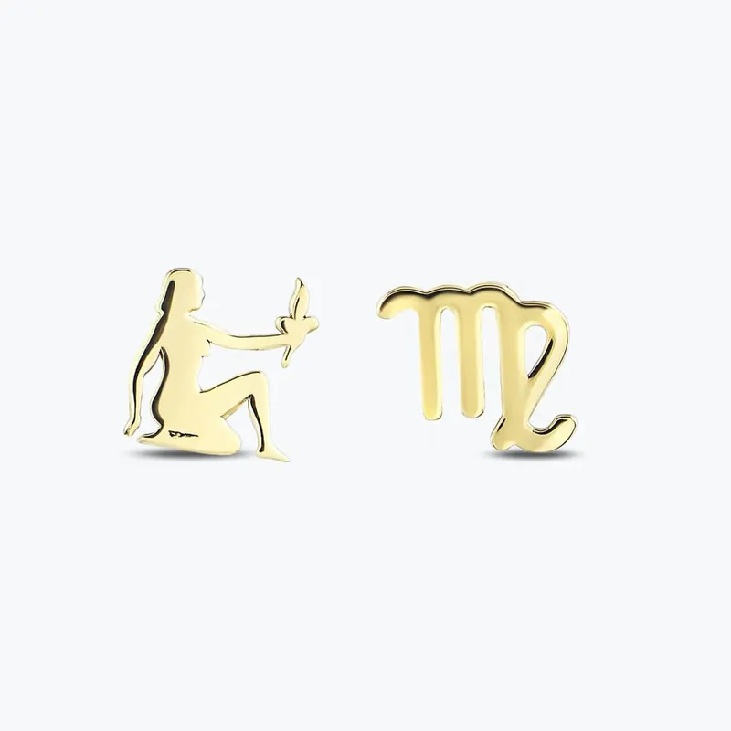 Promotion Boucles d'Oreilles Or Horoscope Vierge