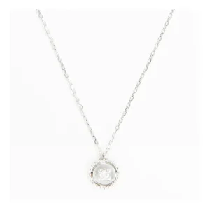 Populaire Collier Or Blanc 375/1000 "Coronis"
