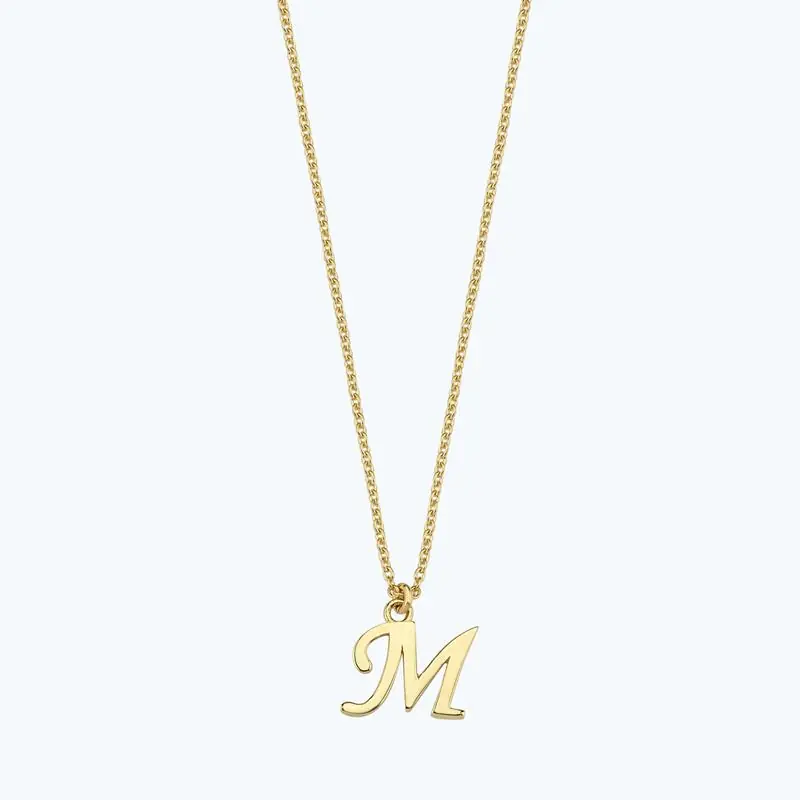 Usine Directe Collier Or Lettre M