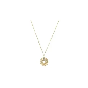 Vente Flash Collier Or Jaune 375/1000 "Tourbillon magique" Diamant 0,02ct/5