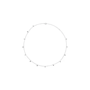 Acheter Direct Collier Or Blanc 375/1000 "My blue way"Saphir 0,73/13