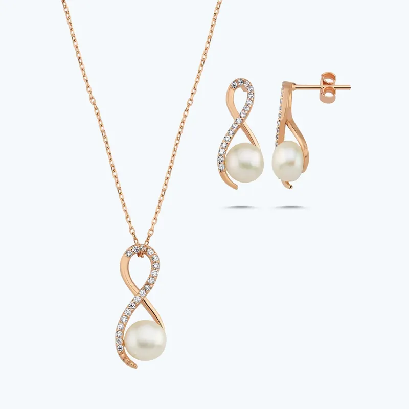 Exclusif Jeu de perles doubles en or