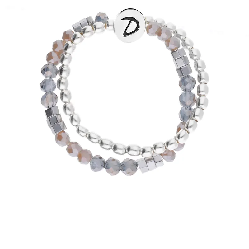 BAGUE DOUBLE ELASTIQUE SIRMIONE GRISE Offre Du Jour