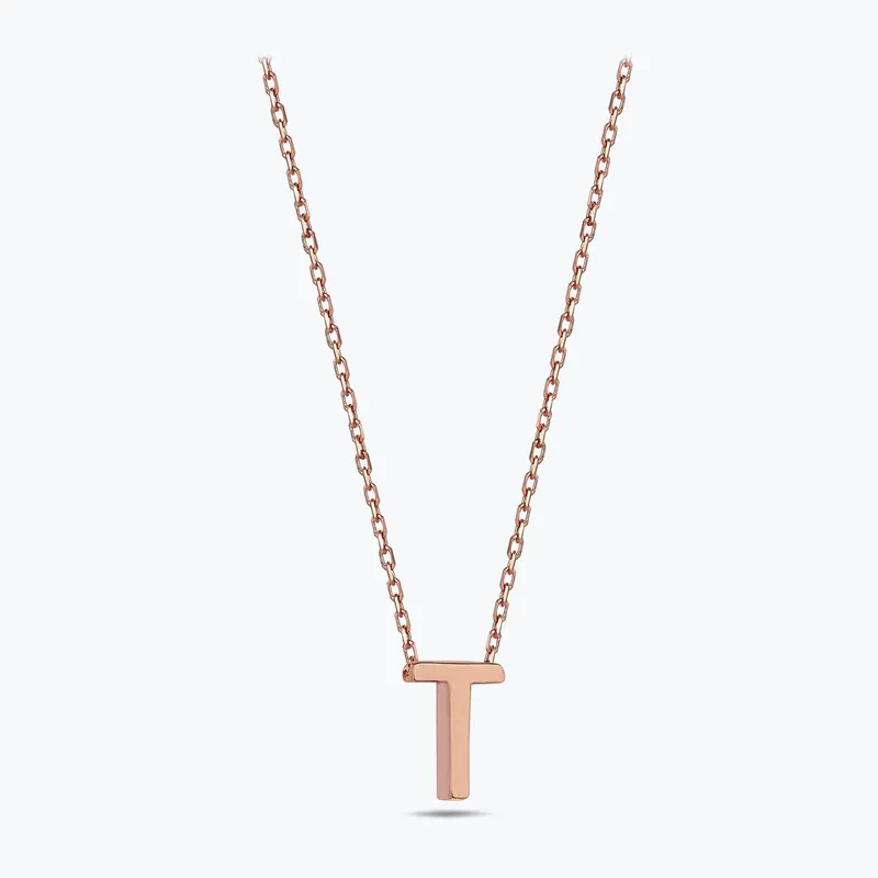 Meilleure Qualité Collier Or Lettre T