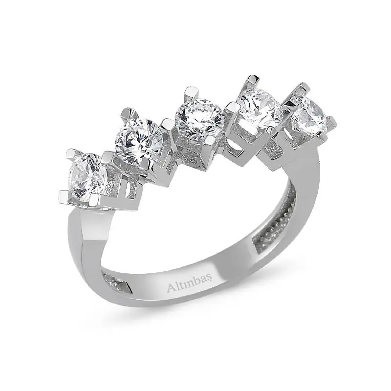 Soldes Bague Or Cinq Pierres