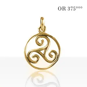 TRISKELL Or 375 °°° ENTOURAGE FIL ROND | Or 9 carats | TRISKELE | TRISKEL | BIJOUX BRETONS | MADILAR Promotion Saisonnière