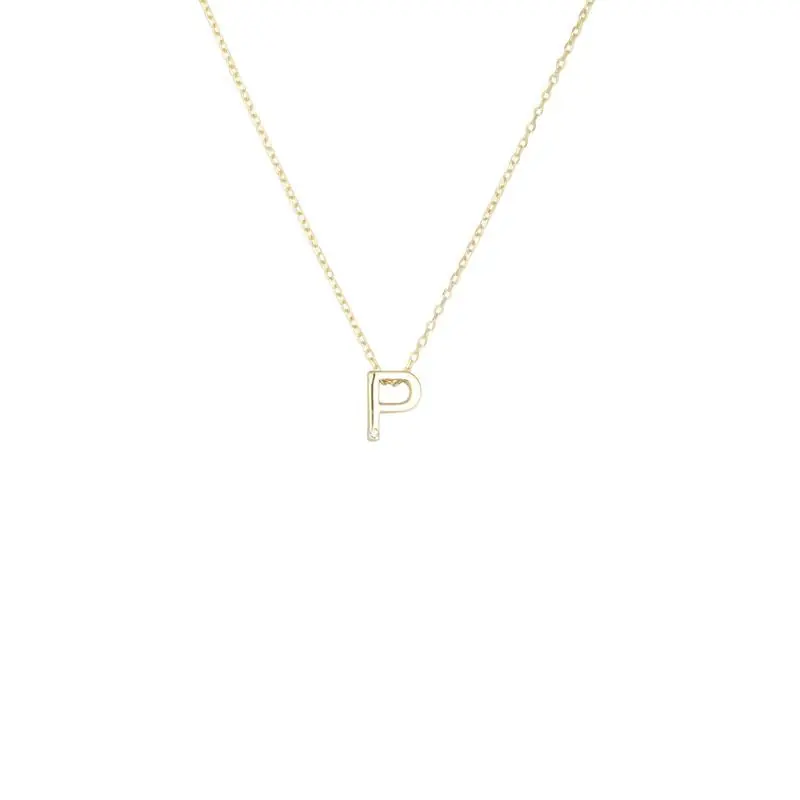 Acheter Direct Collier Or P Alphabet