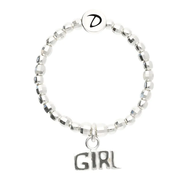 Prix Bas Bague Élastique Argent 925 Girl