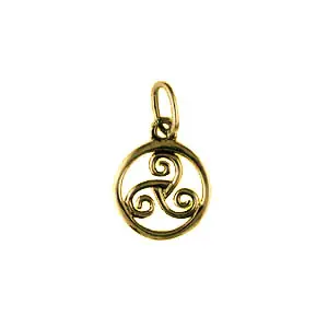 TRISKELL Plaqué Or STYLISE 1 | PENDENTIF TRISKEL | TRISKELE | BIJOUX BRETONS | MADILAR Premium