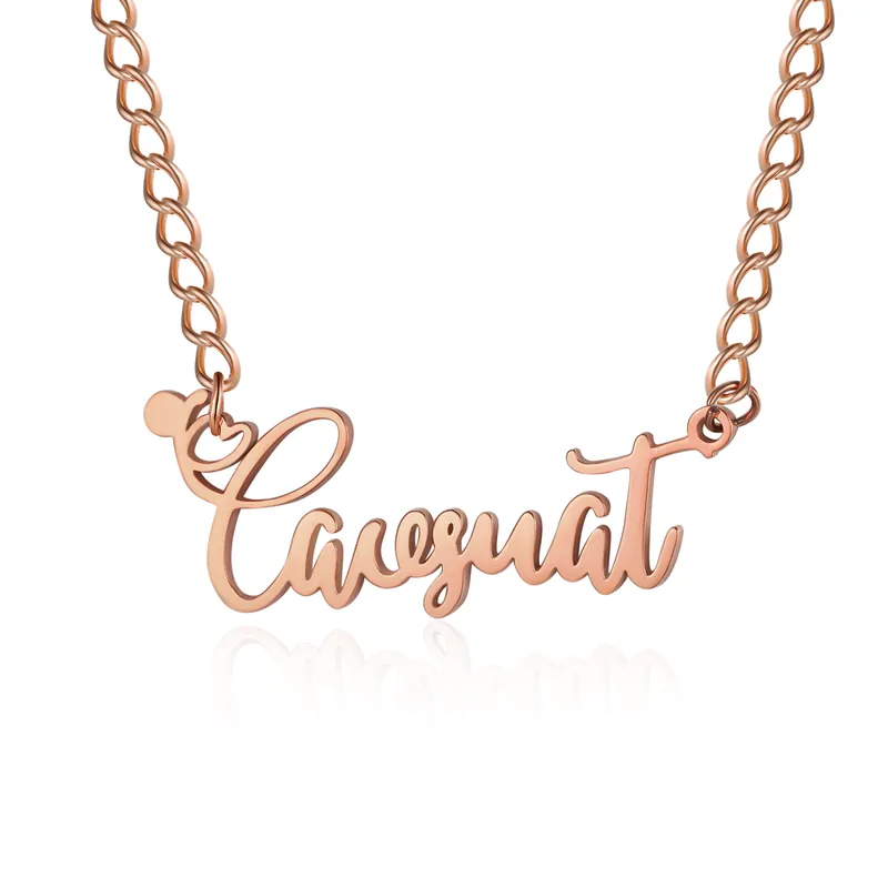 Collier pendentif 1 Prénom Personnalisé Vente Directe