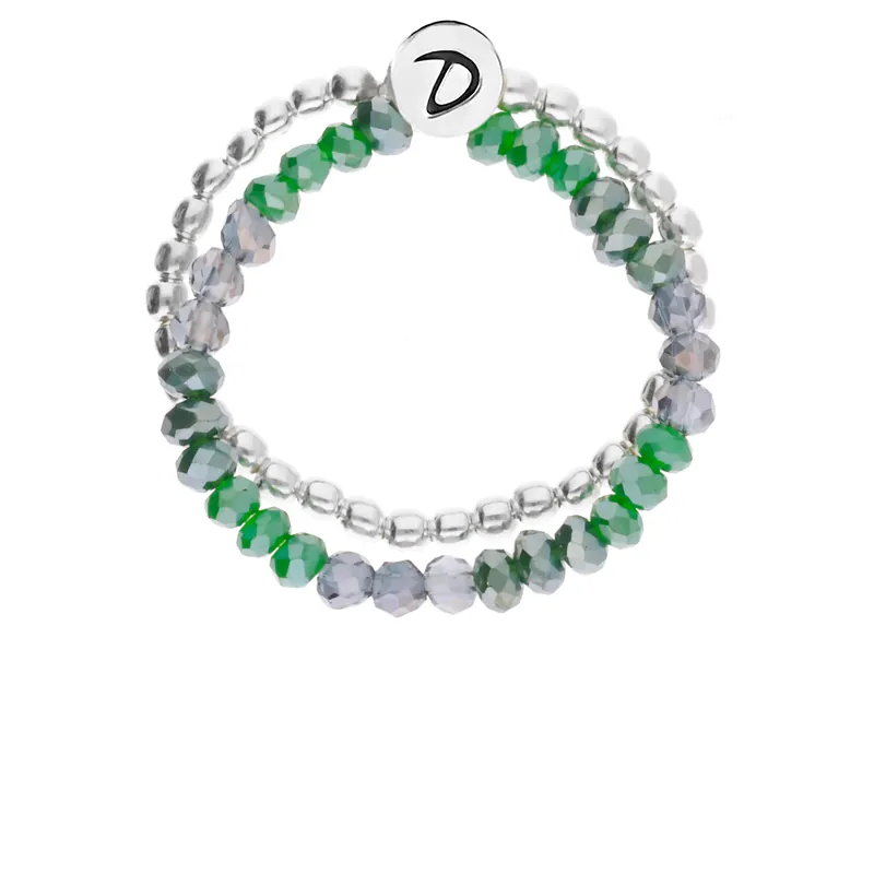 Super Prix BAGUE DOUBLE ELASTIQUE VERT-KAKI SIRMIONE