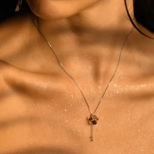 Promotion Pendentif "Noor" D0,04/19 C0,77/33 SQ0,63/2 Or Blanc 375/1000