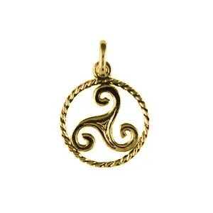 TRISKELL Or CORDON 2 | Or 18 carats | PENDENTIF TRISKEL | BIJOUX BRETONS | MADILAR Original