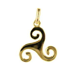 Top Vente TRISKELL Or PLAT 5 | Or 18 carats | PENDENTIF TRISKEL | BIJOUX BRETONS | MADILAR