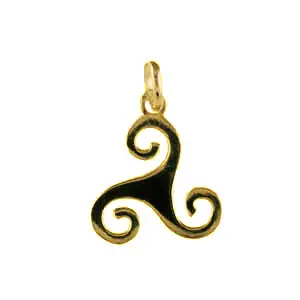 Tendance TRISKELL Or PLAT 4 | Or 18 carats | PENDENTIF TRISKEL | BIJOUX BRETONS | MADILAR