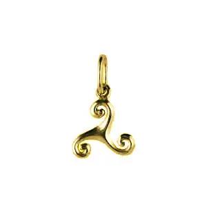 TRISKELL Or SIMPLE 2 | Or 18 carats | PENDENTIF TRISKEL | BIJOUX BRETONS | MADILAR Gros Lot