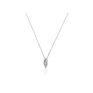 Top Qualité Pendentif Or Blanc 375/1000 Mes 3 Brillants Diamant 0,03ct